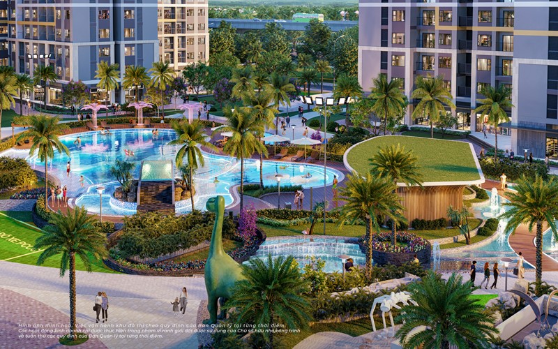 Hồ bơi Malibu và Công viên khủng long - Glory Heights
