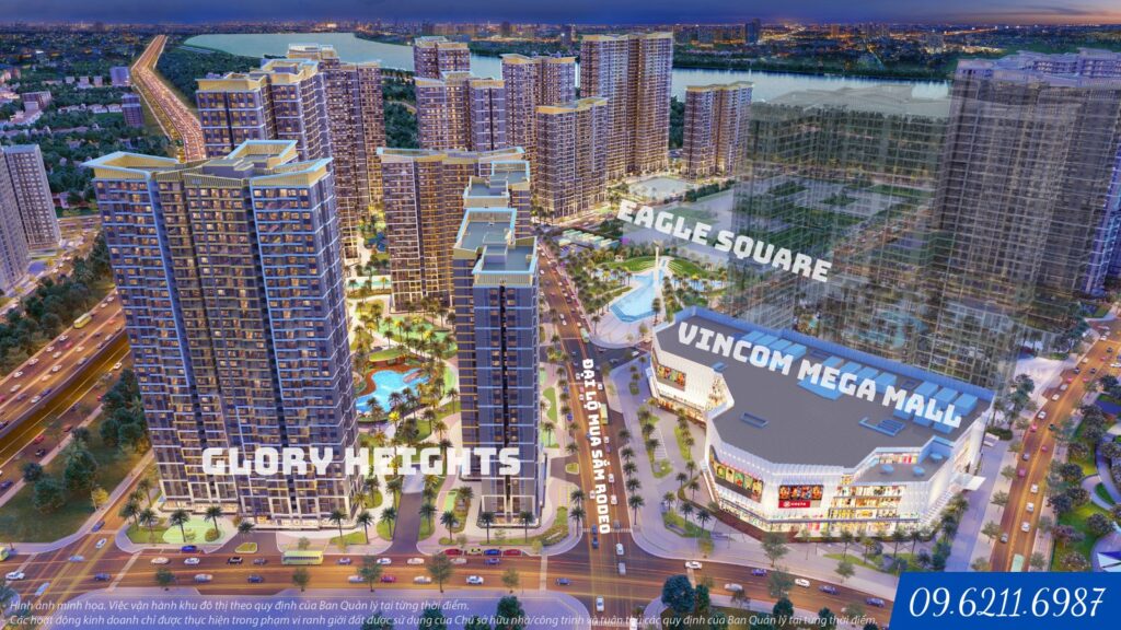 Glory Heights - Đại lộ mua sắm "triệu đô" Rode - Vincome Mega Mall lớn nhất miền nam